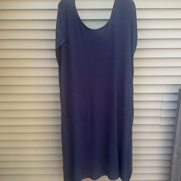 Johnny Was Calme Hachi Cap Sleeves Midi Dress in Navy Size XL - Picture 7 of 13